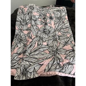 Ted Baker  King Shams Vietnm Pink Black White Floral Pillow Cases
